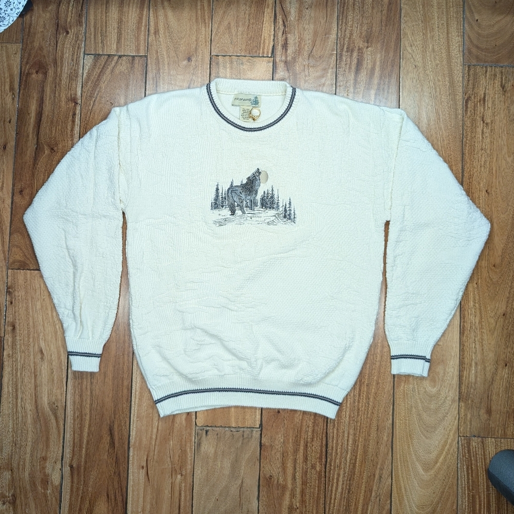 Fieldmaster 3D Knit Wolf Sweater (M)